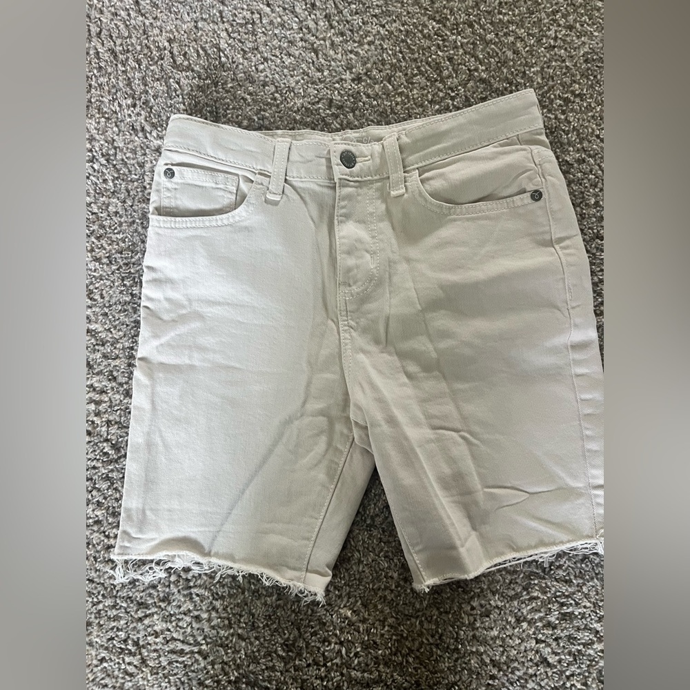 Art Class Beige Slim Shorts